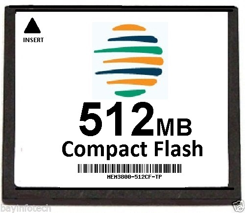 MEM3800-512CF 512MB Compact Flash 3rd Party For Cisco 3800 Series Routers