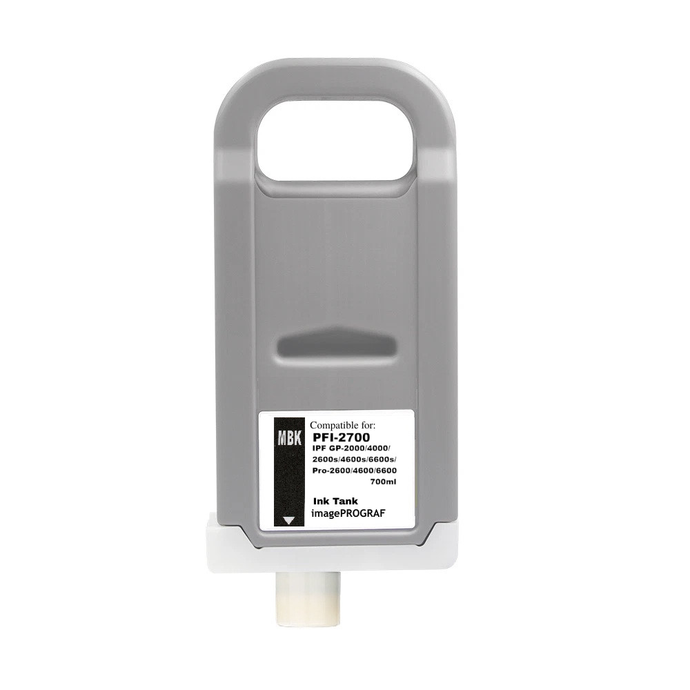 PFI2700 MBK Matte Black Ink Tank for Canon GP-2000 GP-4000 PRO-2600s PRO 4600s