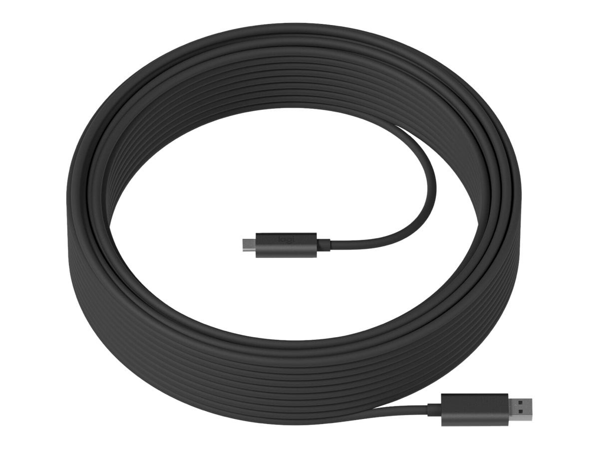 Logitech Strong USB Data Transfer Cable, Active Optical, USB 3.2 Gen 2, USB Type