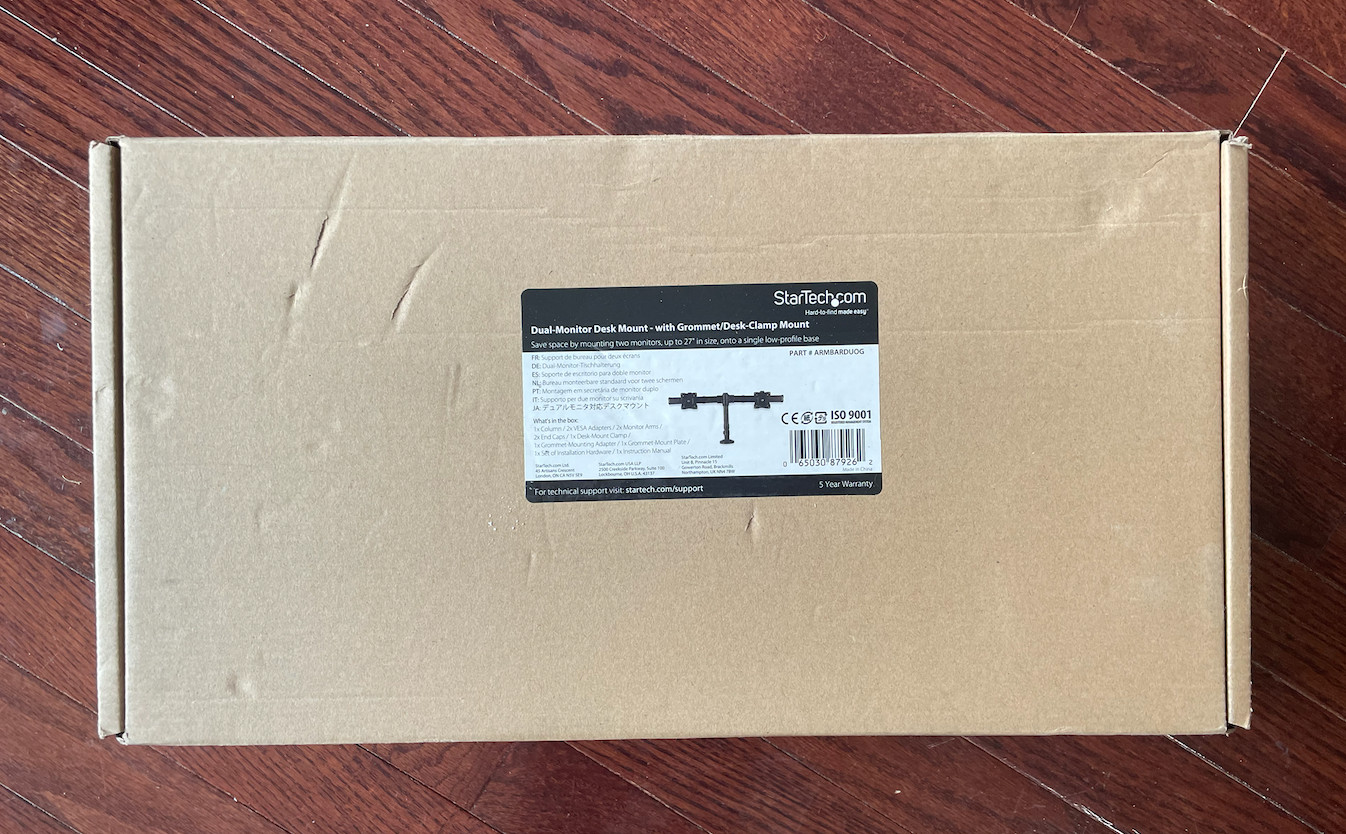 StarTech.com Desk Mount Dual Monitor Arm - Desk Clamp/Grommet VESA Monitor Mount