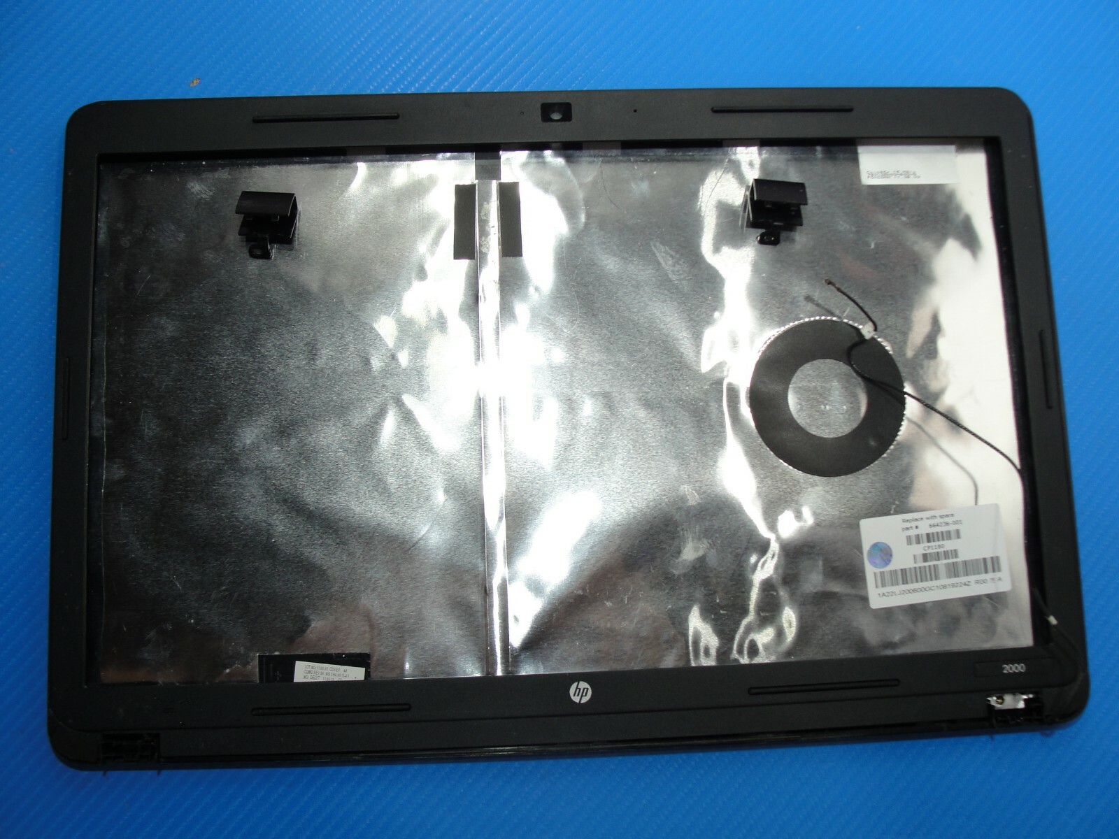 HP 15.6" 2000 Genuine Laptop LCD Back Cover w/Front Bezel Black 664236-001