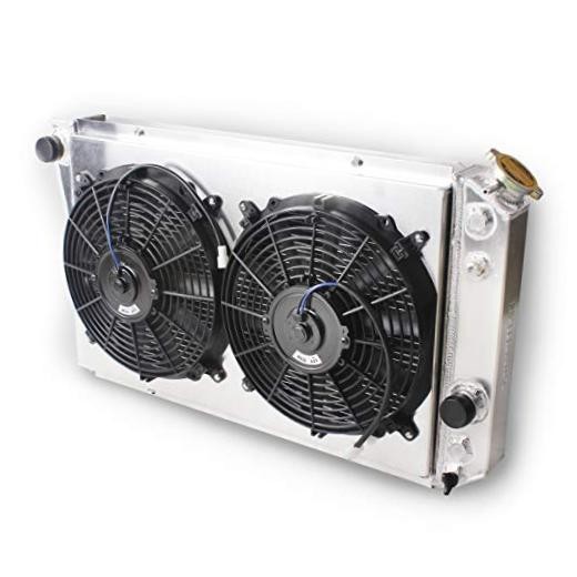 OHOB-COOL 3 Row Full Aluminum Radiator with Fan For 1984-1990 Chevy 82-02 chevy