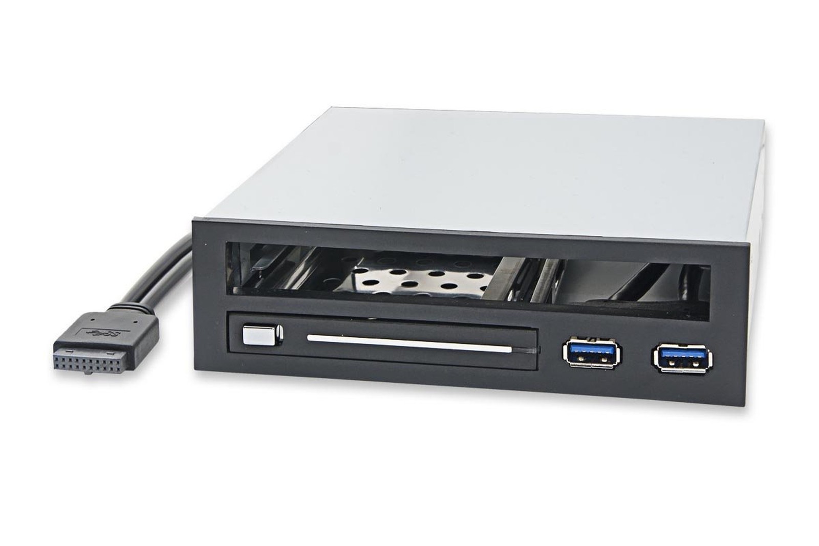 Syba 5.25" Bay Adapter for Slim Optical Drive, 2.5" Trayless Rack for Hard Dr...