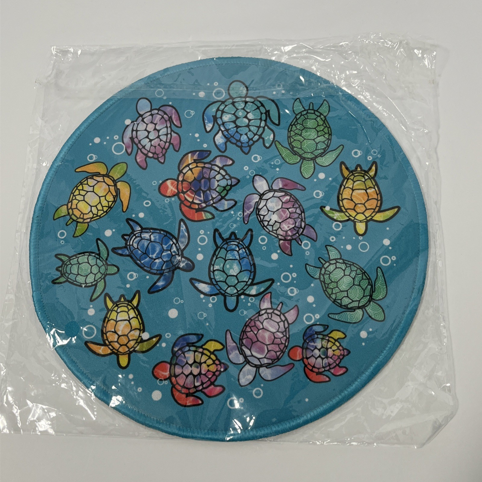Round Mouse Pad,Anti Slip Rubber Round Cute Turtle Mousepads Desktops Gaming ...