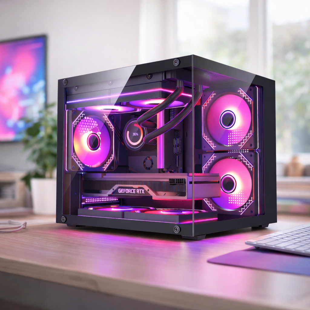 Gaming Desktop Computer PC i7 4.0GHz 16GB RAM 512GB SSD AMD R7 350 4GB WIN11 RGB