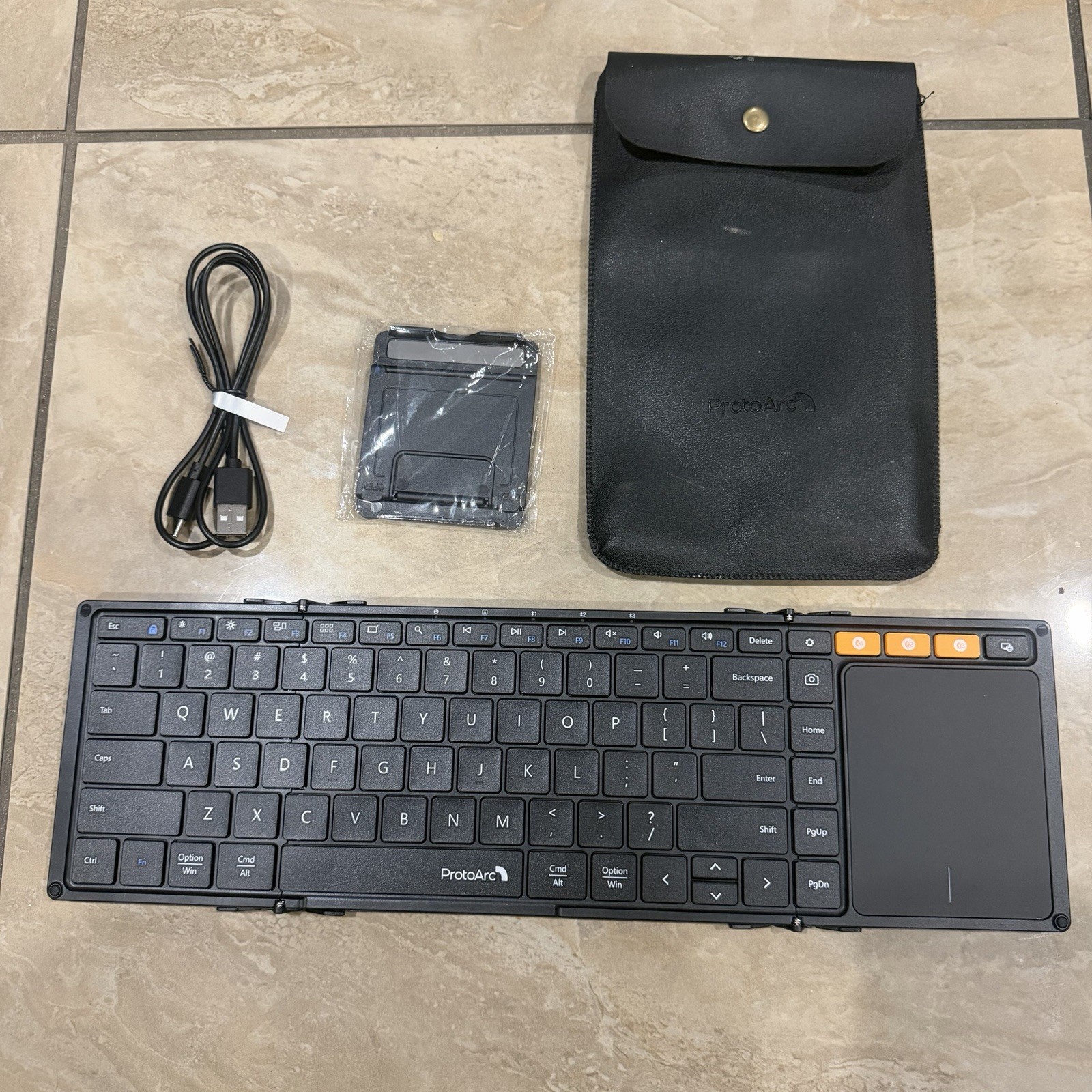 ProtoArc Foldable Wireless Keyboard & Touchpad XK01 TP