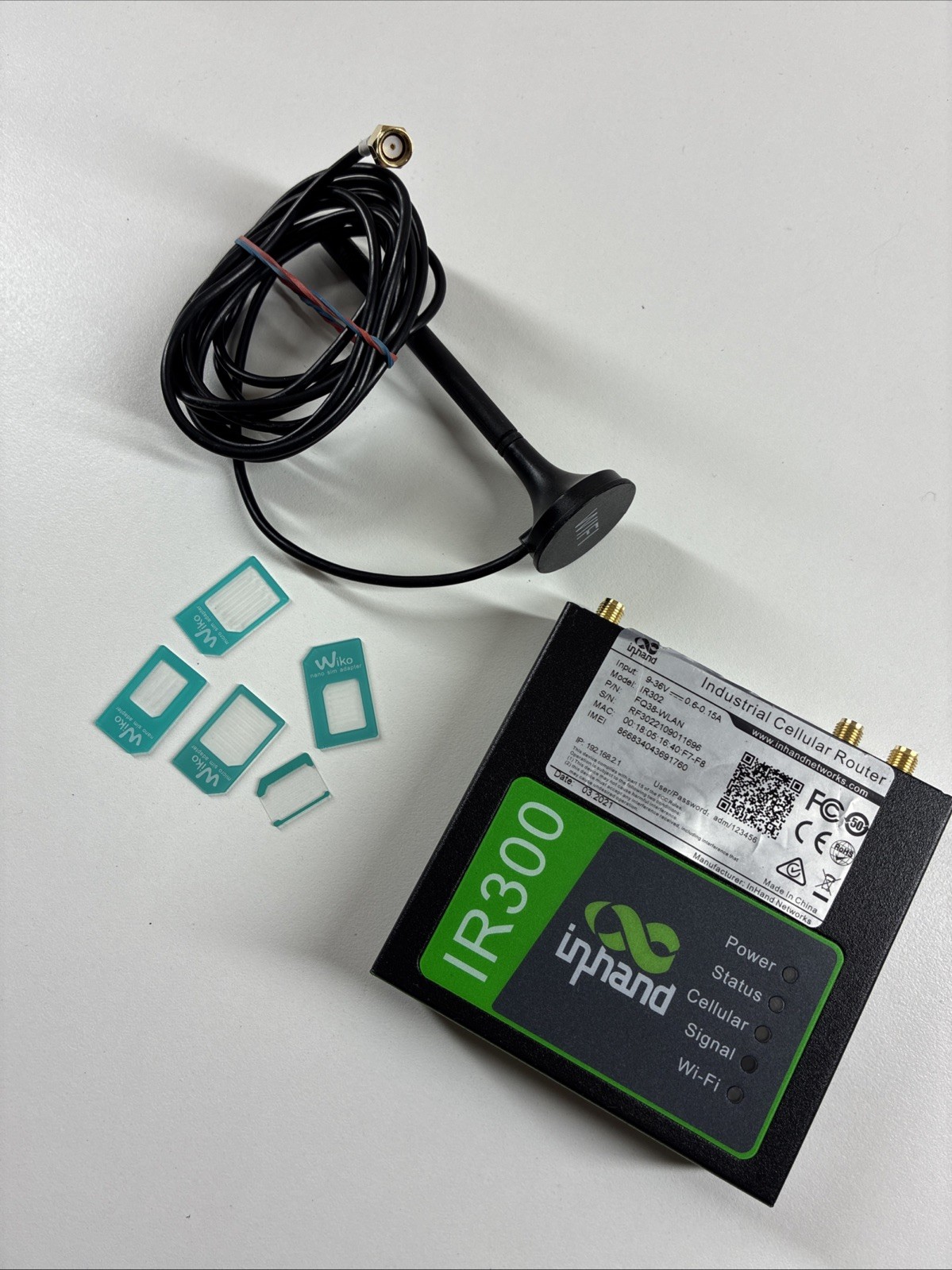 InHand IR302 Compact Industrial 4G VPN Cellular Router WiFi LTE Cat4 (no sim)