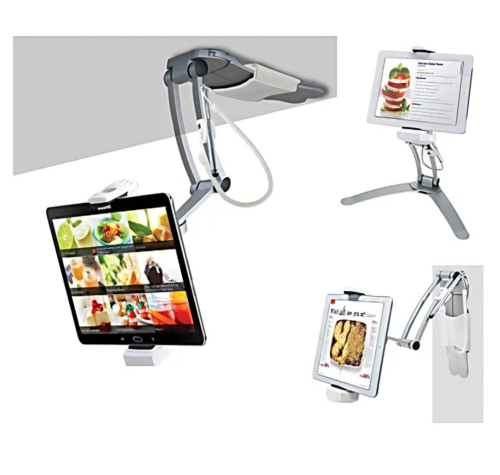 CTA 2-in-1 Kitchen Mount Stand for 7-13 Inch Tablets