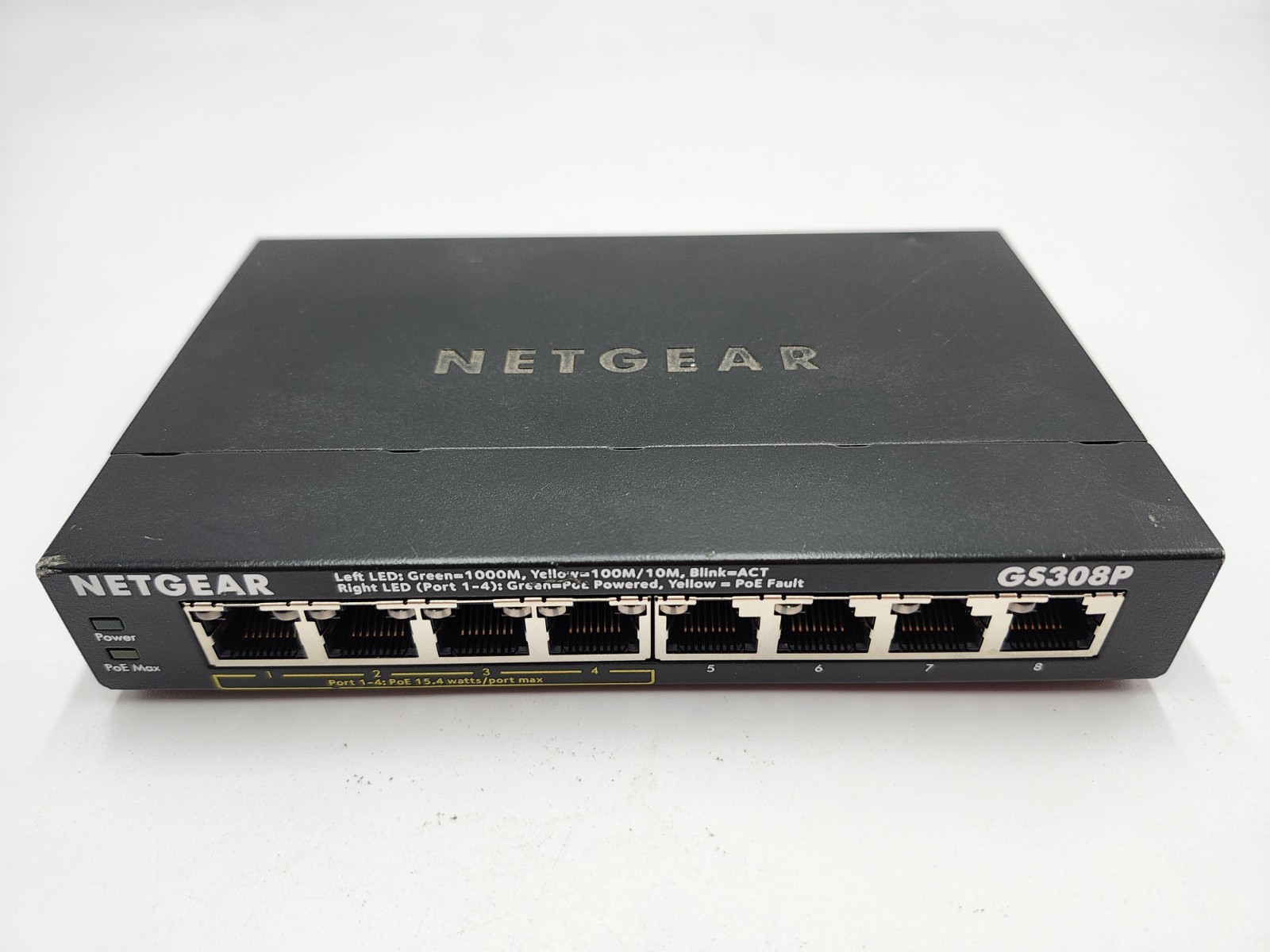 NETGEAR Ethernet Splitter 8-Port Gigabit Unmanaged Home Network Switch (GS308P)