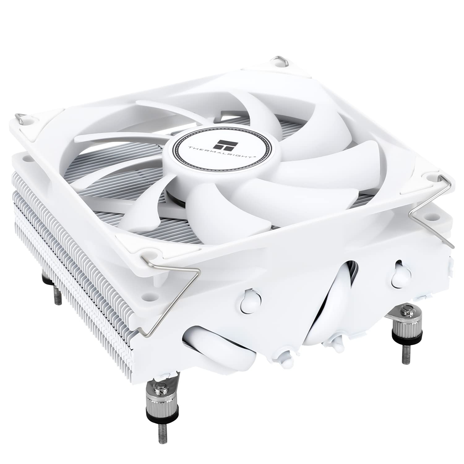 AXP90 X47 White Low Profile CPU Air Cooler 47mm TL9015W Slim PWM PC Fan Fits