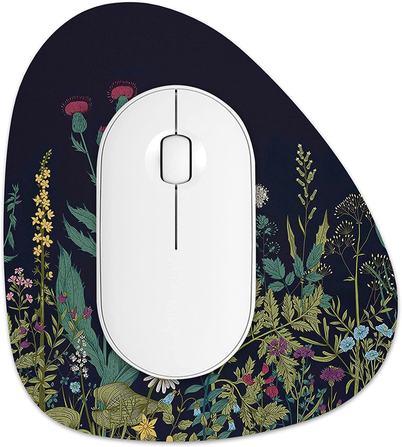 Rimilak Small Mouse Pad 6 x 7 Inch Irregular Mini Mouse Pad with Non-Slip Ru...