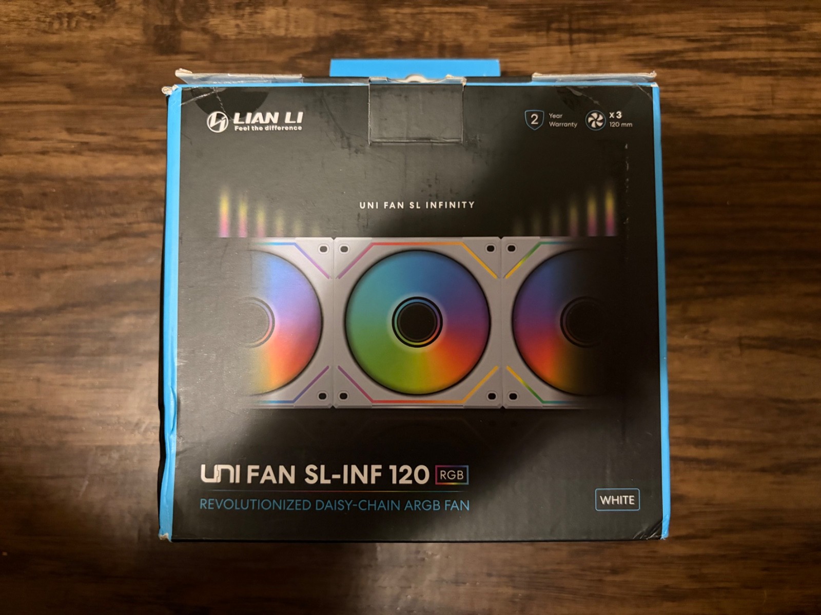 Lian Li Uni Fan SL-Infinity 120 Fans - White (3 pack)