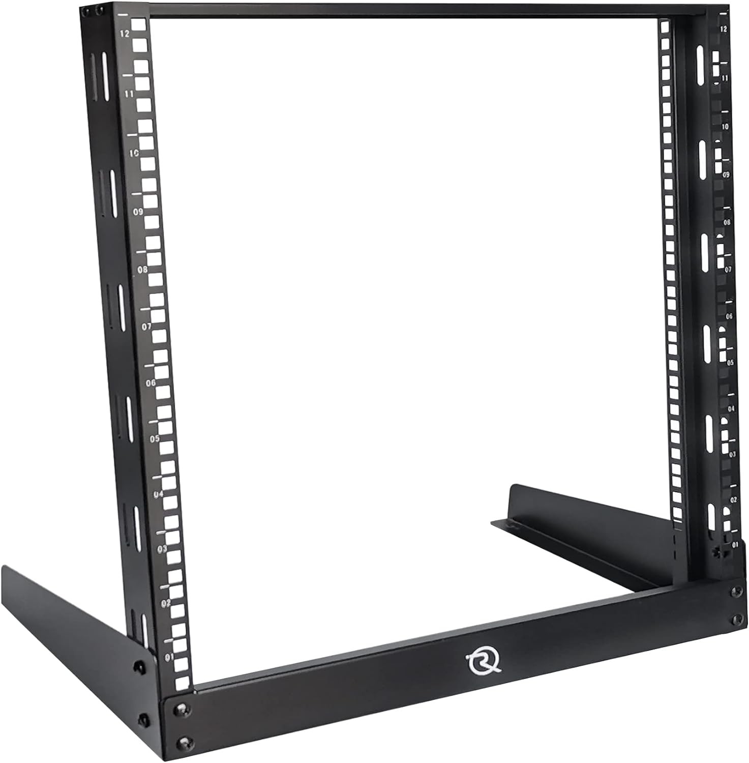 RIVECO 12U Desktop Rack for Audio & Network Devices 19 Inch 2 Post 12U, black 