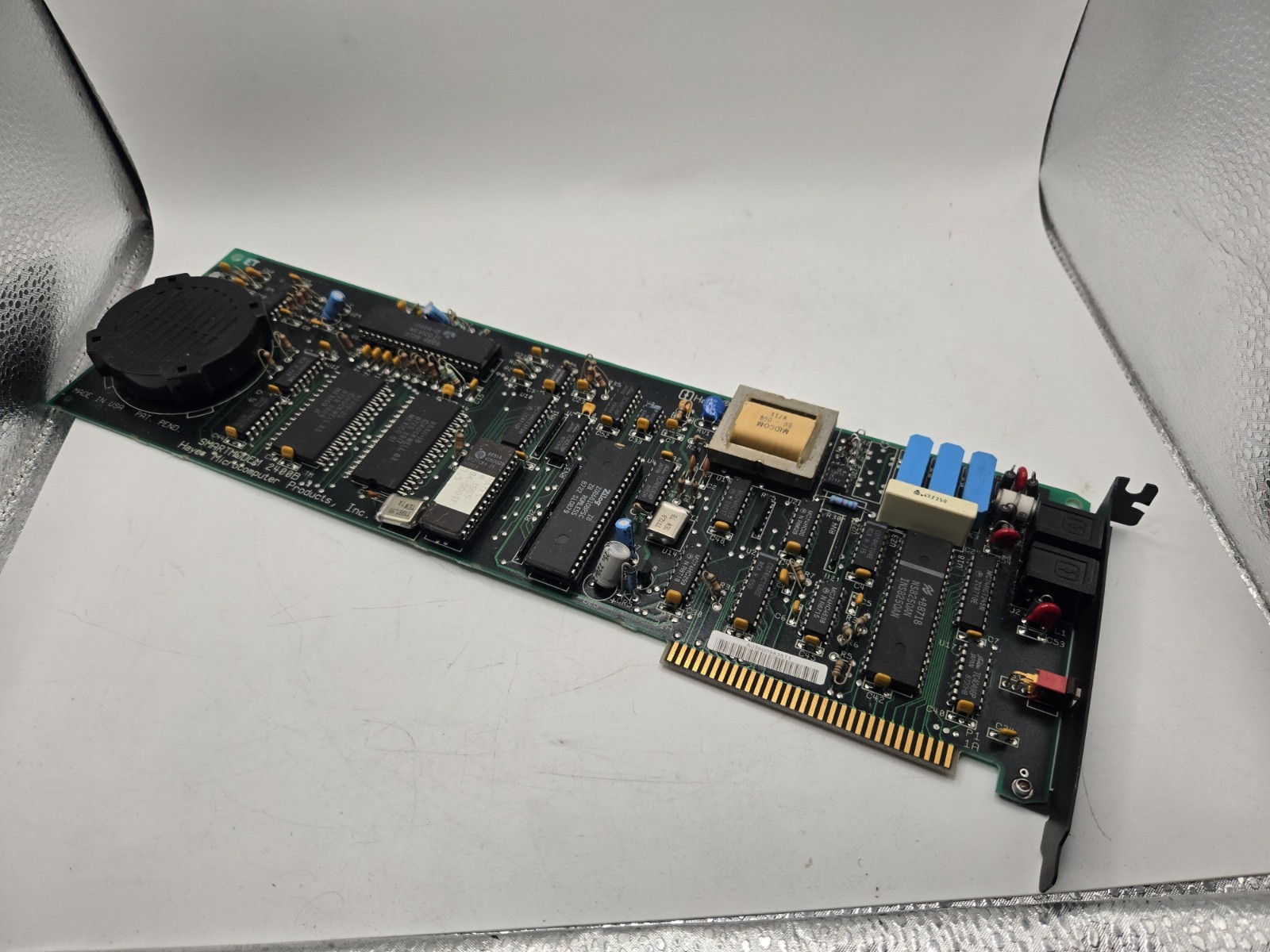 Hayes Smartmodem 2400B ISA Dial-Up Modem Card Vintage PC BBS RJ11