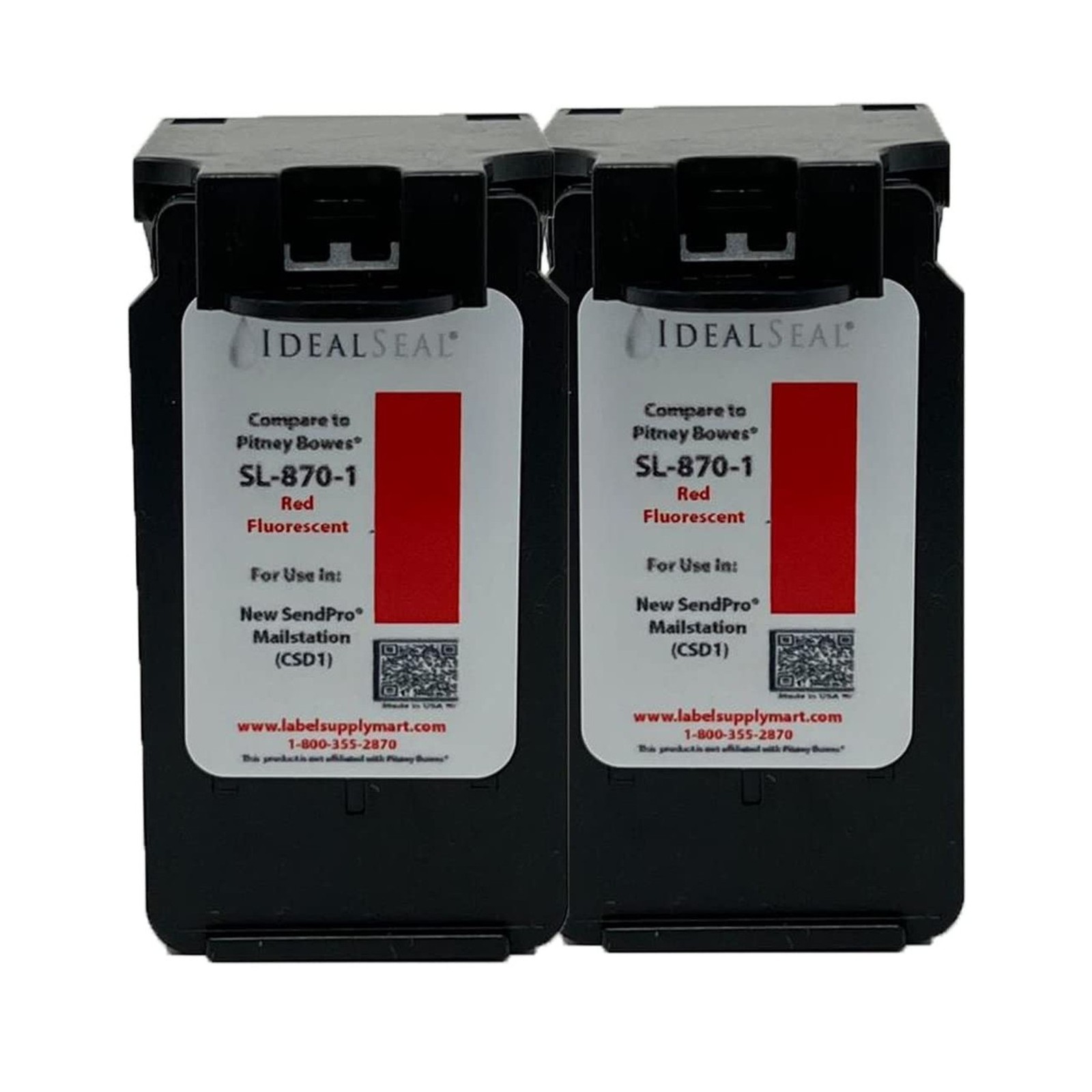 IDEALSEAL Replacement Postage Ink Cartridge for SL-870-1 Red Ink Cartridge fo...