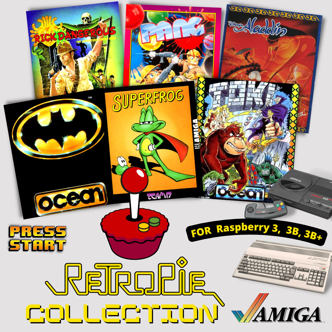 Collection Amiga Games Retropie for Raspberry 3, 3B, 3B+