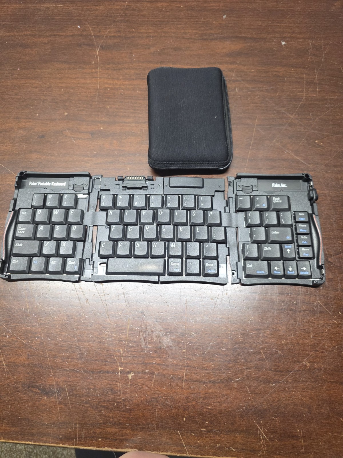 Palm Portable Keyboard, Palm, Inc With Case Vintage 