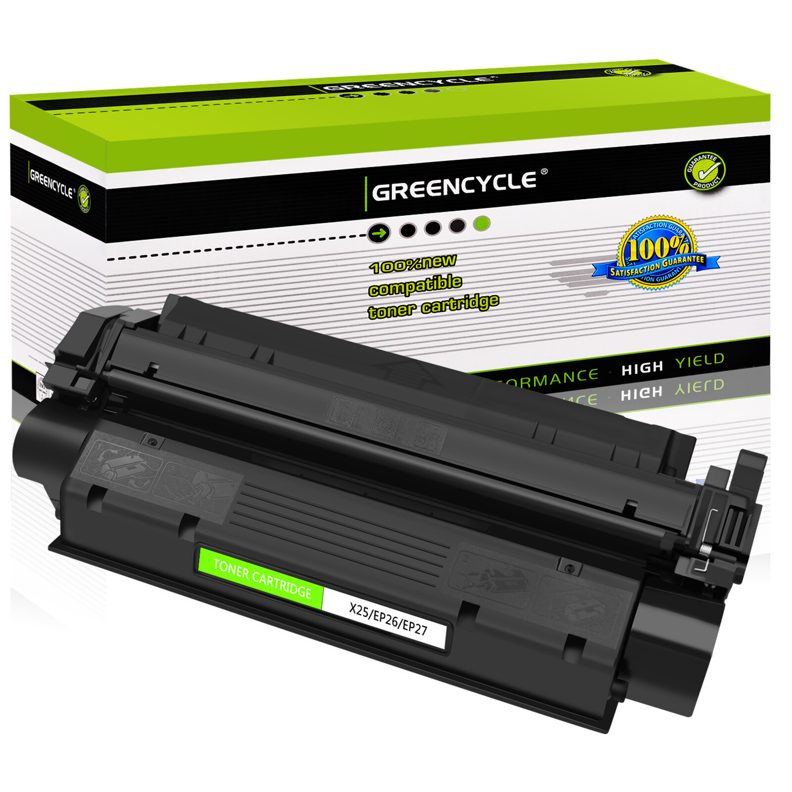 GREENCYCLE X25 BK Toner Cartridge Lot Fits for Canon MF3110 MF3111 MF3112 MF3220