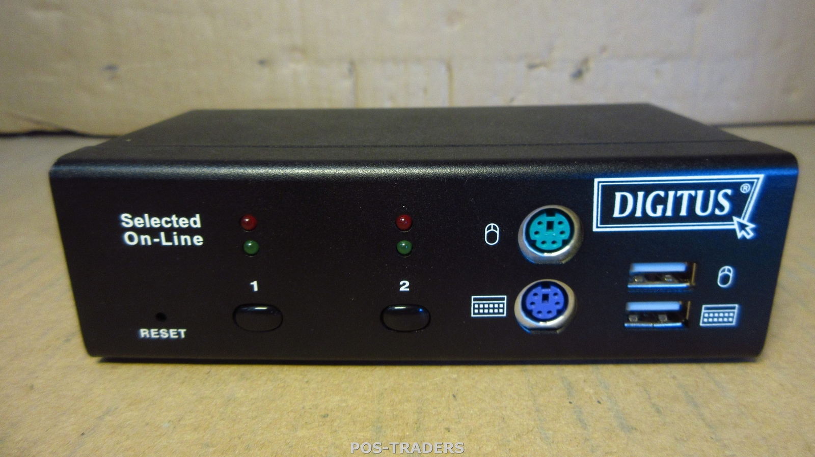 DIGITUS DC-11202-1 2-Port KVM Switch VGA USB PS/2 2048x1536 - EXCL PSU