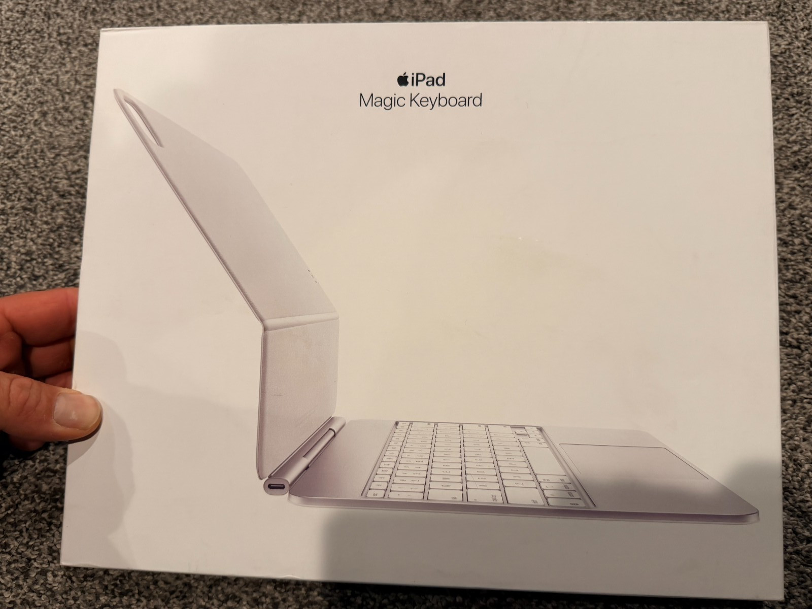 Apple Magic Keyboard for iPad Pro 13-inch M4 White A2974 MWR43LL/A Open Box
