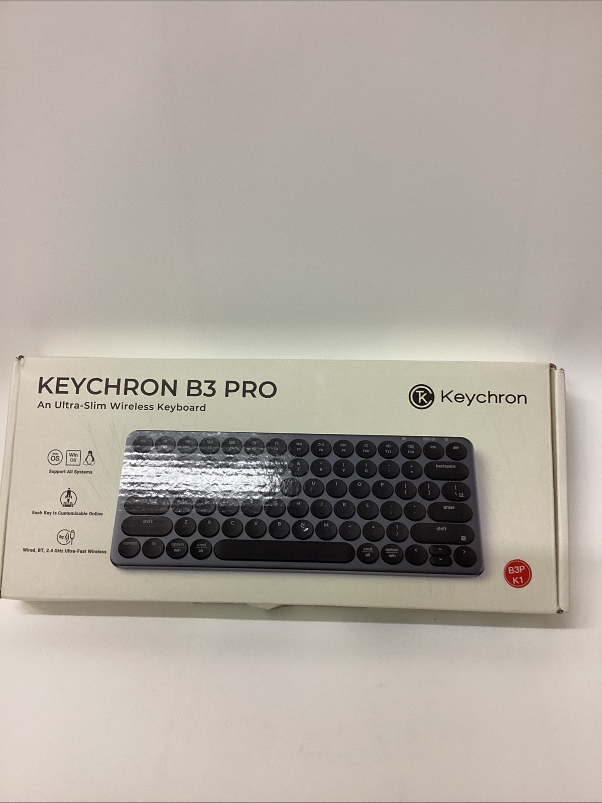 Keychron B1 Pro Ultra Slim 2.4G Wireless Keyboard - for Windows & Mac