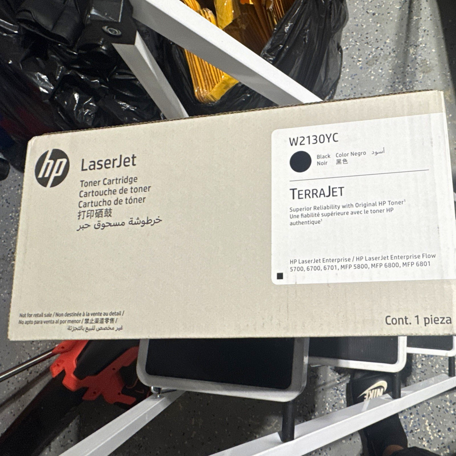 LaserJet TerraJet W2130YC 213Y Extra High Yield Black Original, ~18,000 pages,