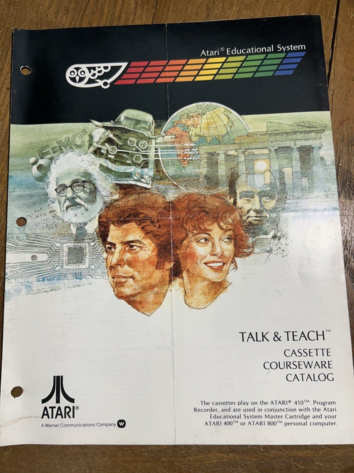 1979 Atari Talk & Teach Casette Courseware Catalog 4-pages