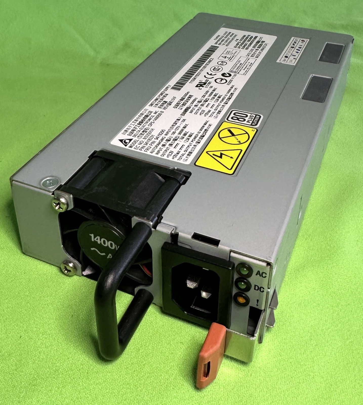 IBM 1400W PLATINUM SERVER PSU DPS-1400BB B 94Y8331 FRU 94Y8295 X3850 X6