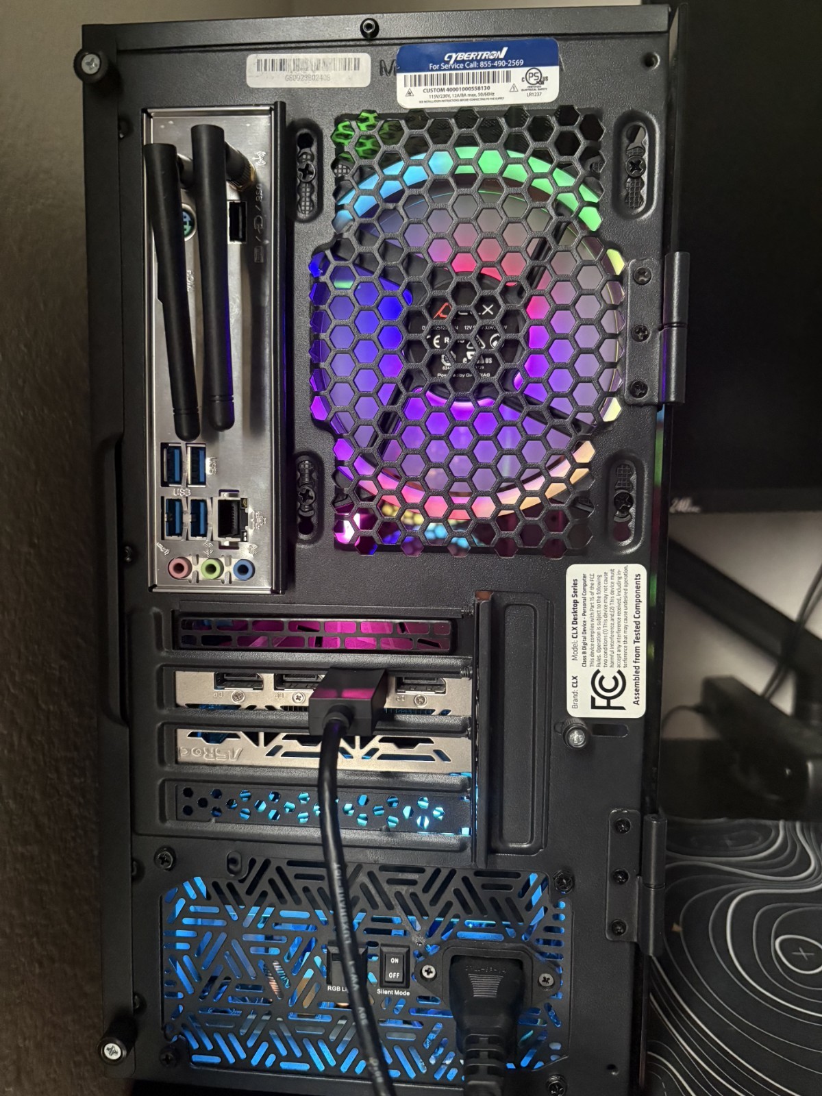 CyberPowerPC Gaming Tower AMD Processor Radeon GPU ASRock RGB Wi-Fi Black