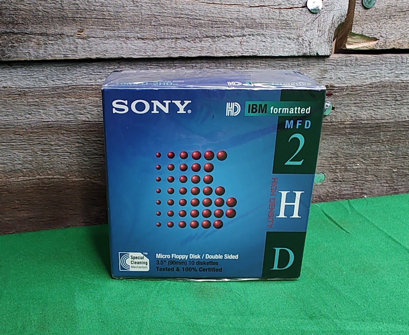 NEW Sony 2HD Floppy Diskettes Disk IBM Formatted 1.44 MB 3.5 Inch 10-Pack SEALED