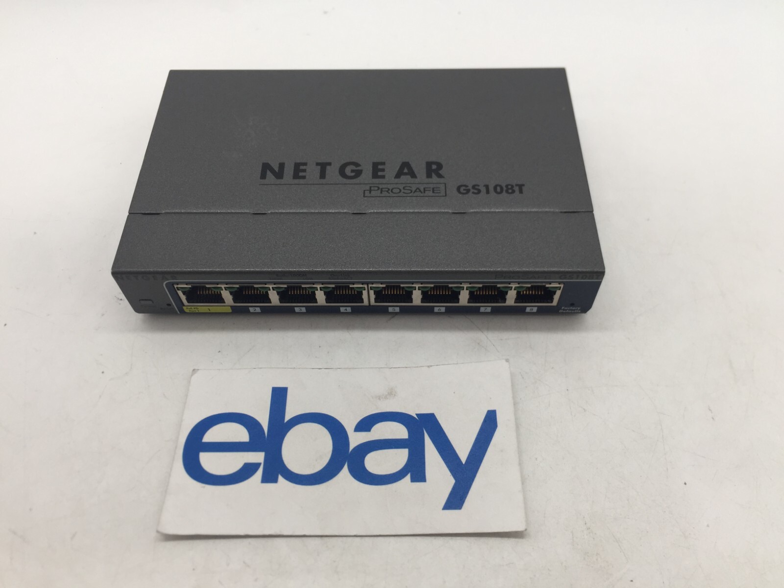 NetGear ProSafe GS108T v2 8-Ports External Ethernet Switch No Adapter FREE S/H