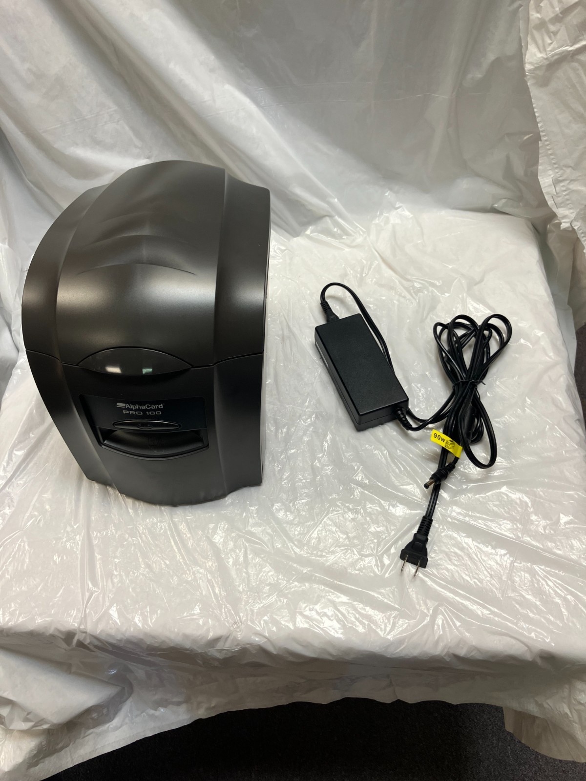 ALPHACARD PRO 100 SINGLE-SIDED ID CARD PRINTER, Tested good