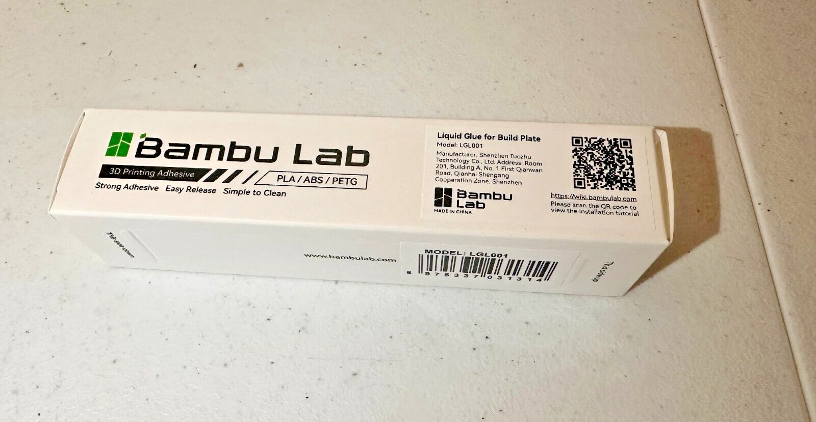 Set of 2 Bambu Lab Liquid glue for build plate P1P, P1S, X1C, Model: LGL001
