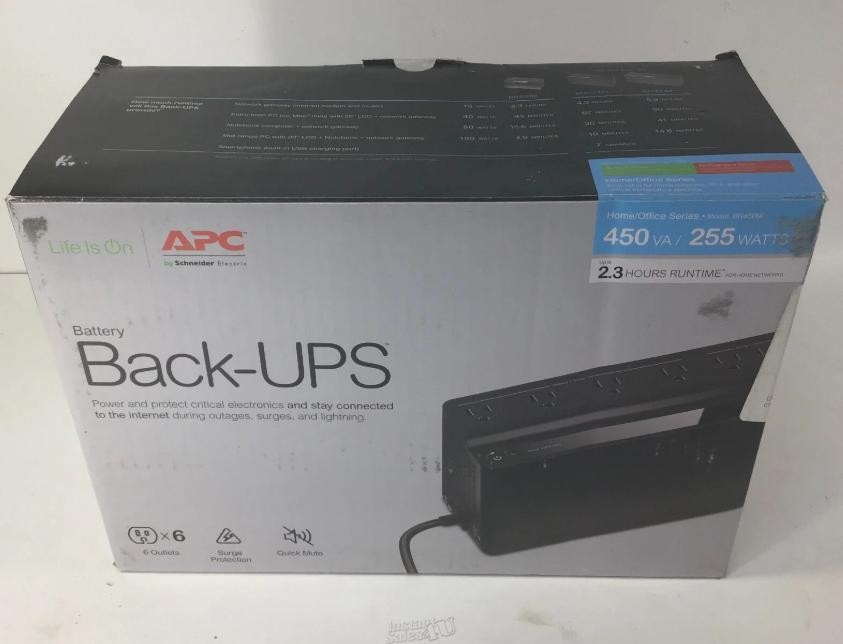 APC by Schneider Battery Back-up Surge Protection Model BN450M 450VA/ 255 Watts