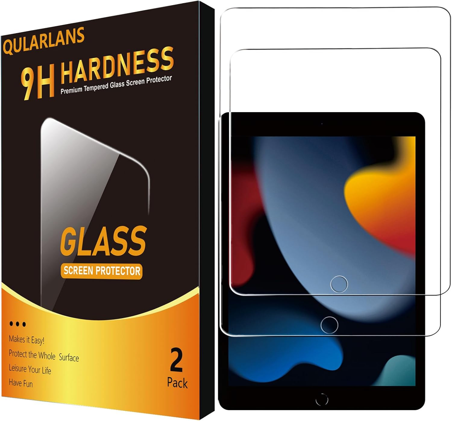 2 Pack Screen Protector for Ipad 9Th 8Th 7Th Generation (10.2 Inch, 2021/2020/20