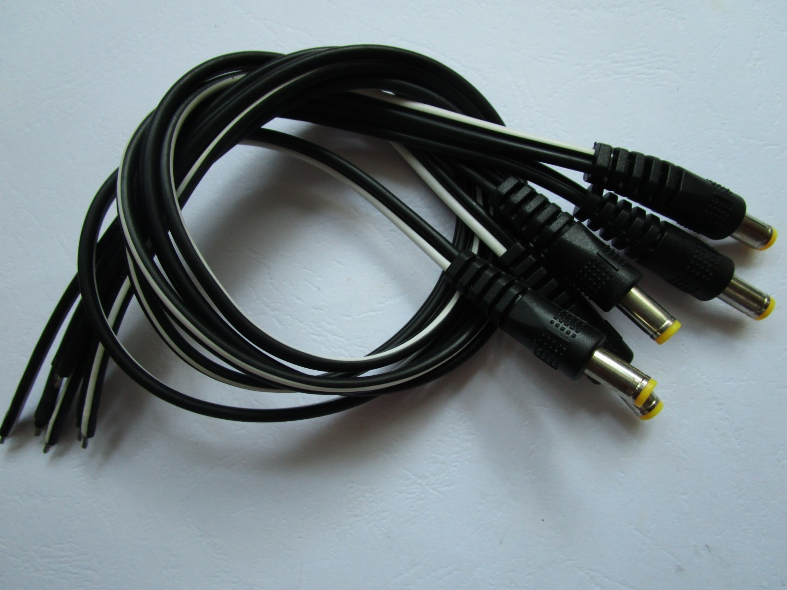 10 pcs DC Power 5.5x2.1mm Male Plug Connector 18AWG Cable 40cm 0.4m Long New