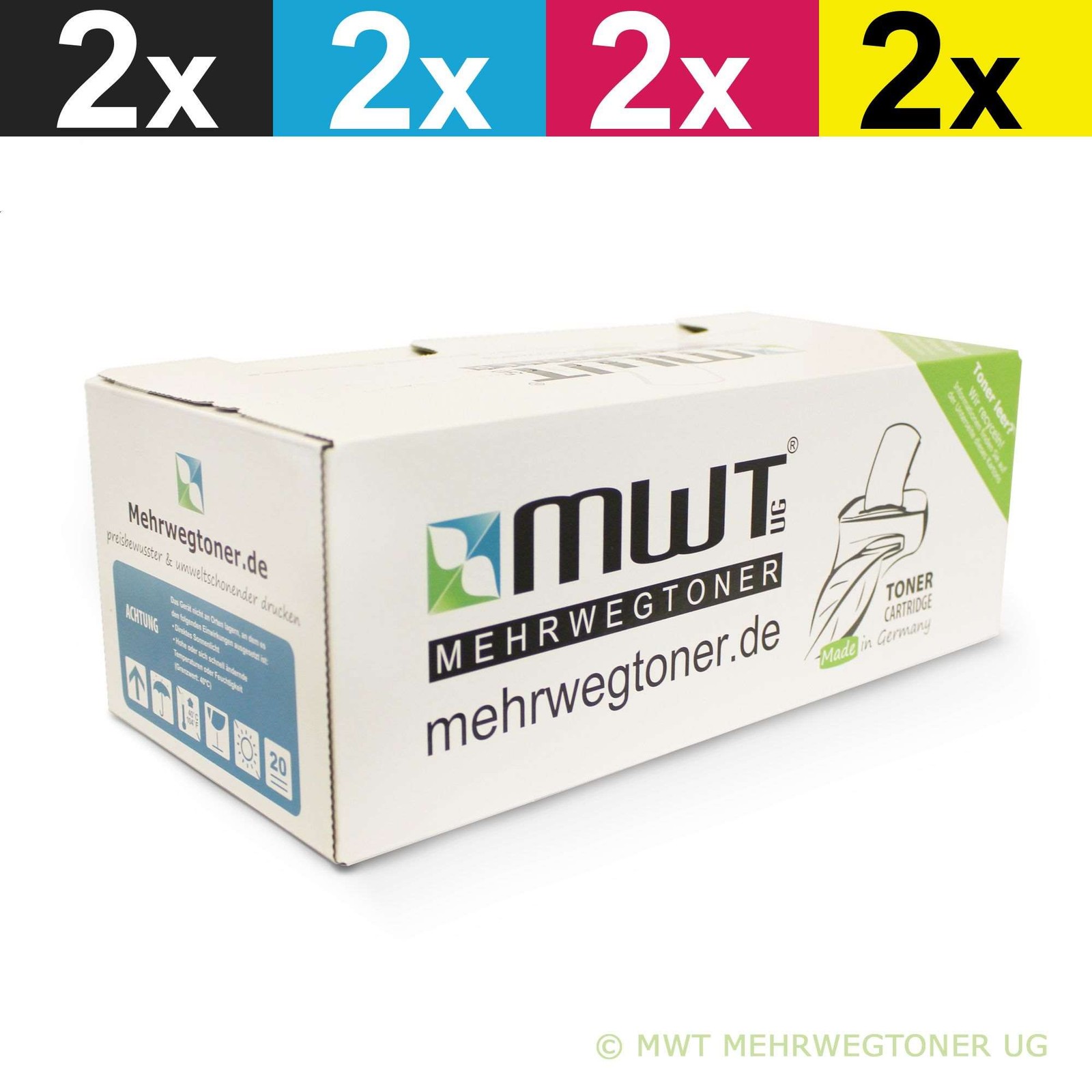 8X MWT ECO Toner Replaces Ricoh 841817 841820 841819 841818 CMYK