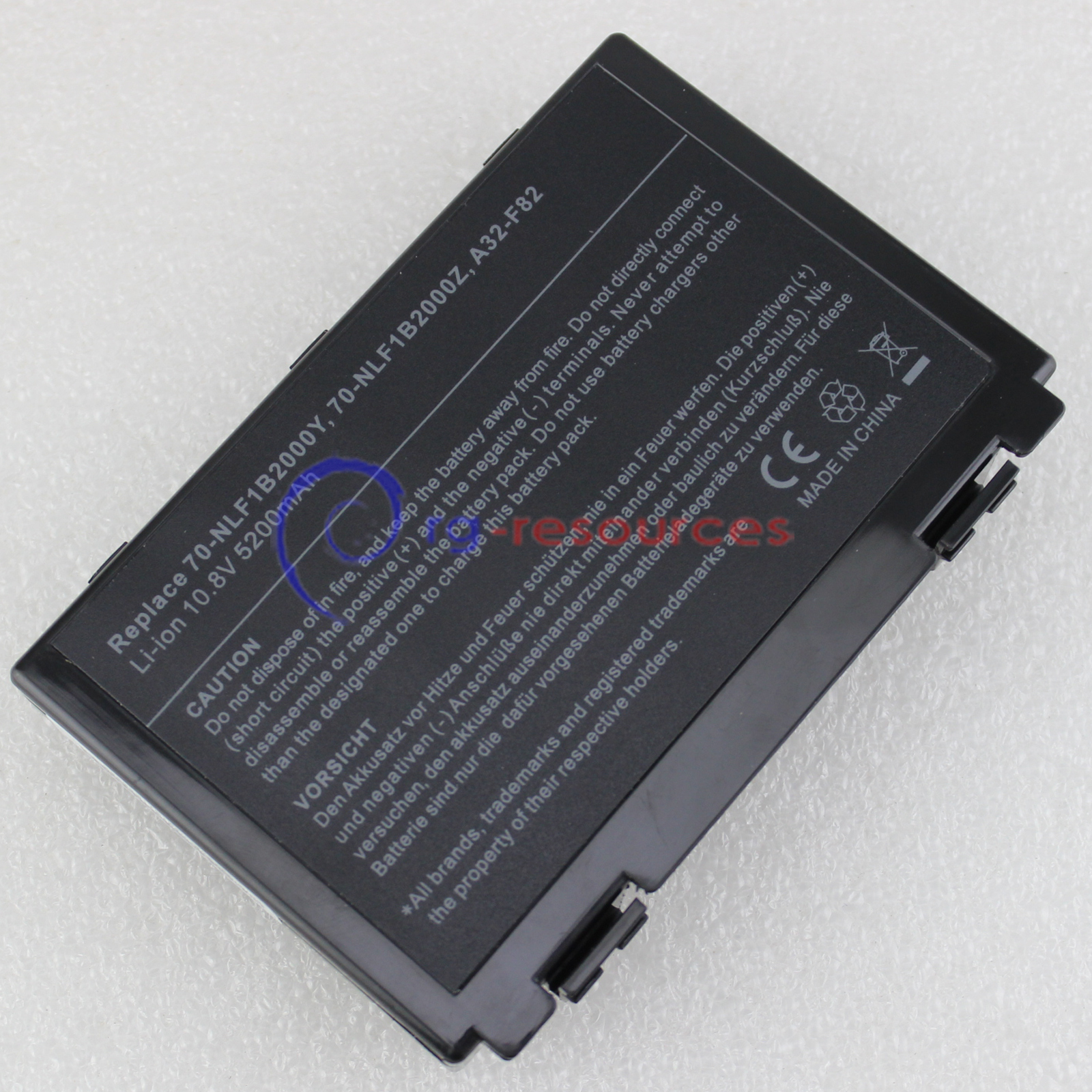 Battery For ASUS K40 K40E K6C11 Series A32-F82 6Cell 5200MAH  6Cell Notebook