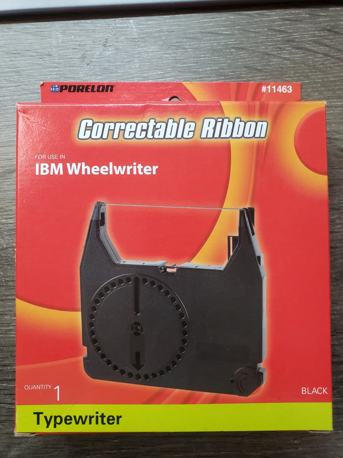 Porelon 11463 Correctable Ribbon IBM Wheelwriter 3 5 6 10 20 50 Black NOS