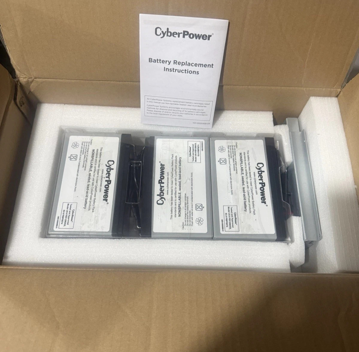Cyberpower Systems Rb1290x3l Battery Kit - 9000 Mah - 12 V Dc - Sealed Lead Acid
