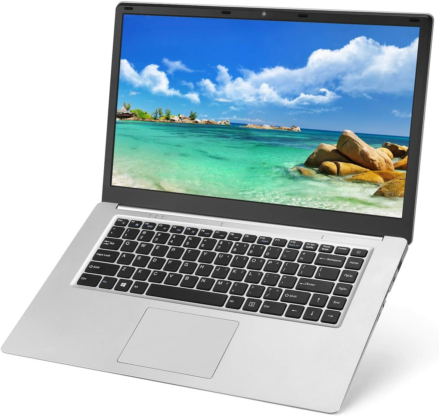 YELLYOUTH  Laptop 15.6 inch Notebook Computer 8GB RAM 128GB SSD Intel Quad Core 