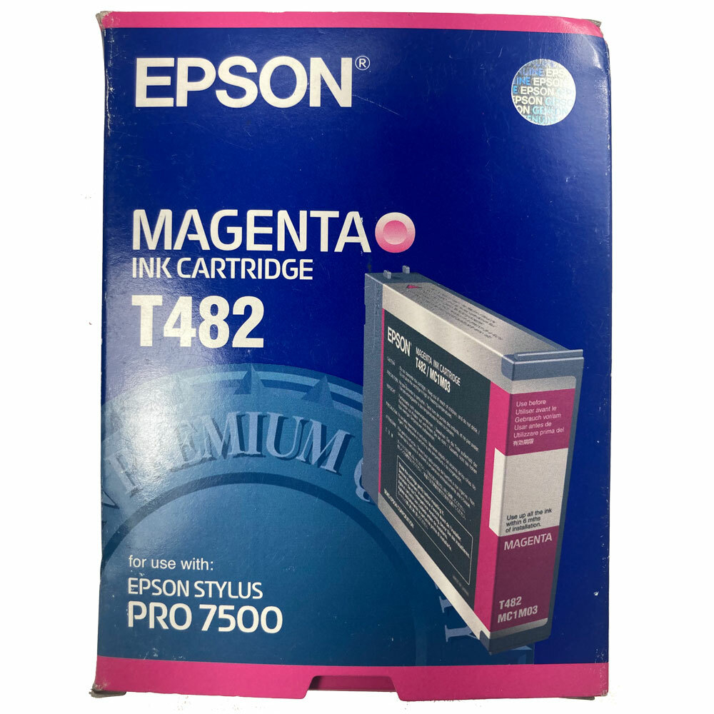 Genuine Epson T482 Magenta Ink Cartridge for Stylus Pro 7500