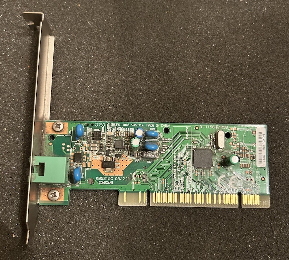 Conexant RD01-D850 56K PCI Dial-Up Fax Modem Card HP 5188-2907