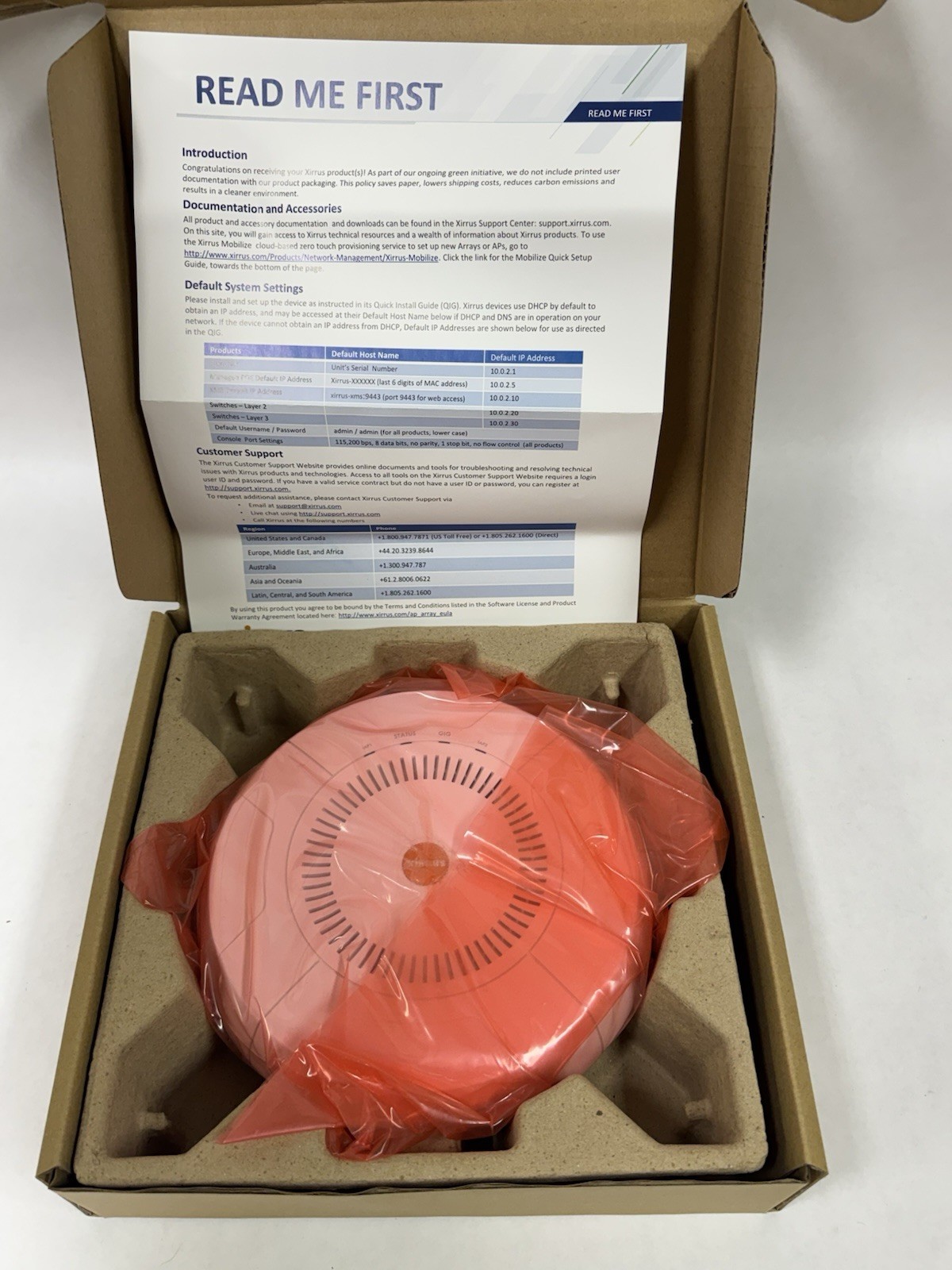 Xirrus Model XR-500 Wireless Wi-Fi Access Point