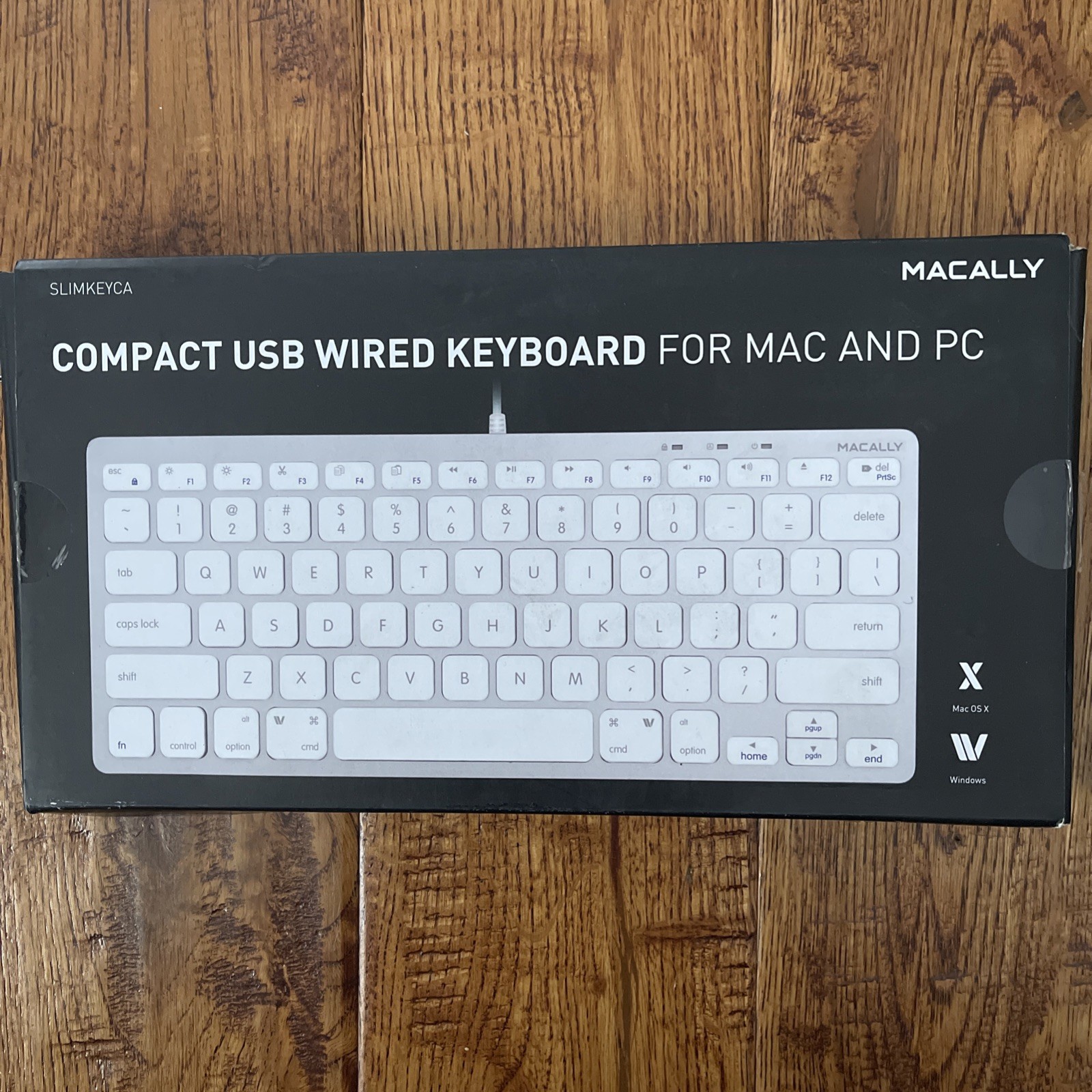 Macally Mini Compact Keyboard - Wireless Keyboard 2.4G Wireless USB Great Travel