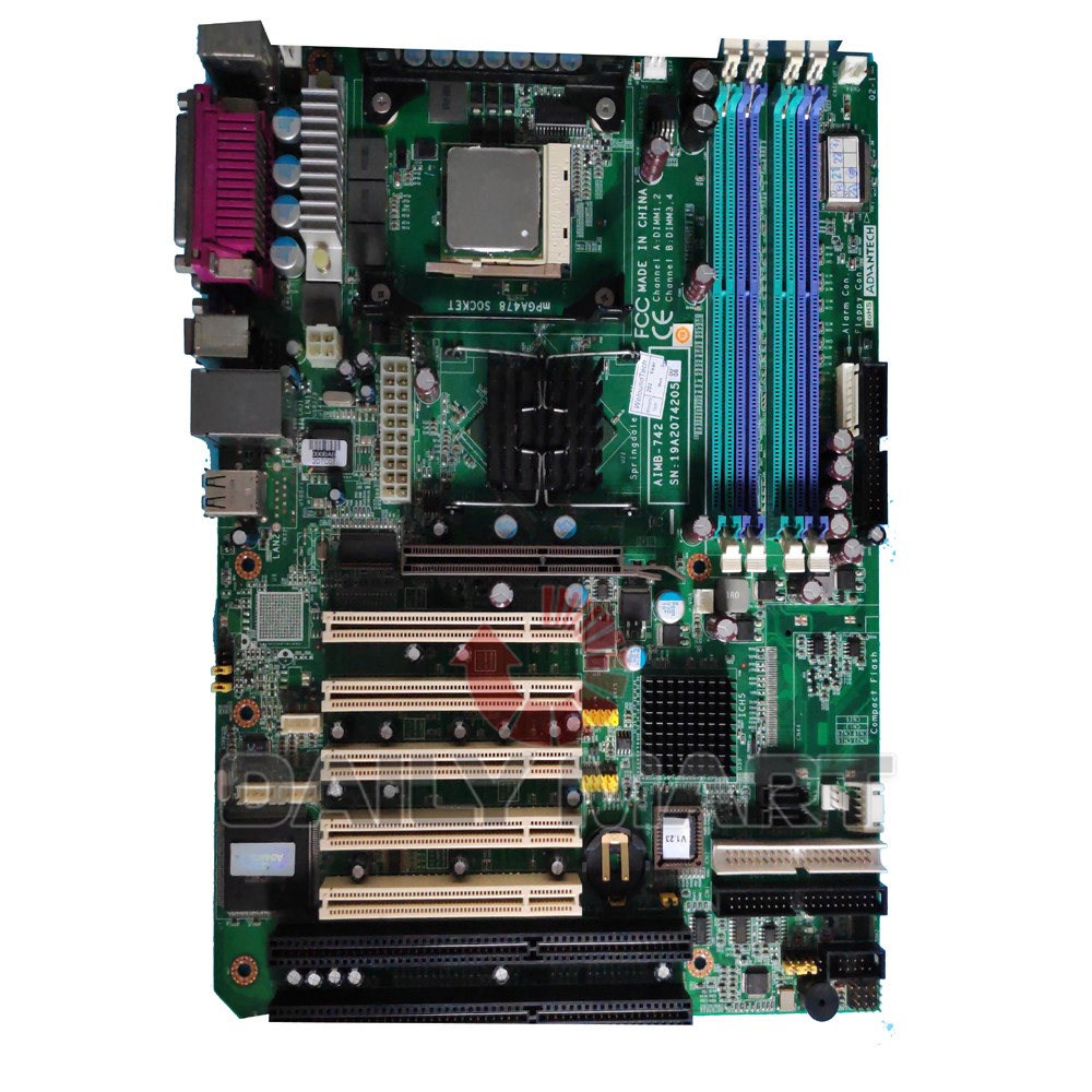 Used & Tested ADVANTECH AIMB-742 Rev A2 Industrial Motherboard