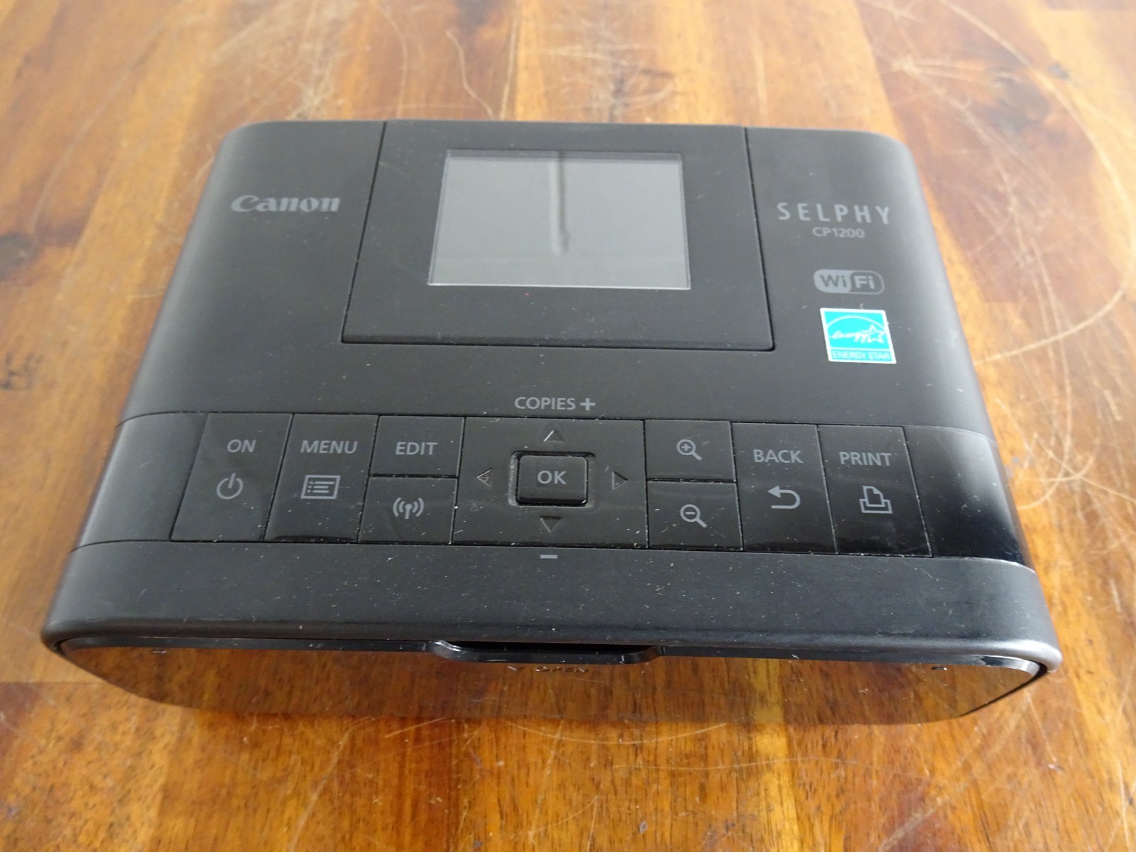 Canon Selphy CP1200 Compact Color 4x6 Photo Printer Only Power Tested No Ink