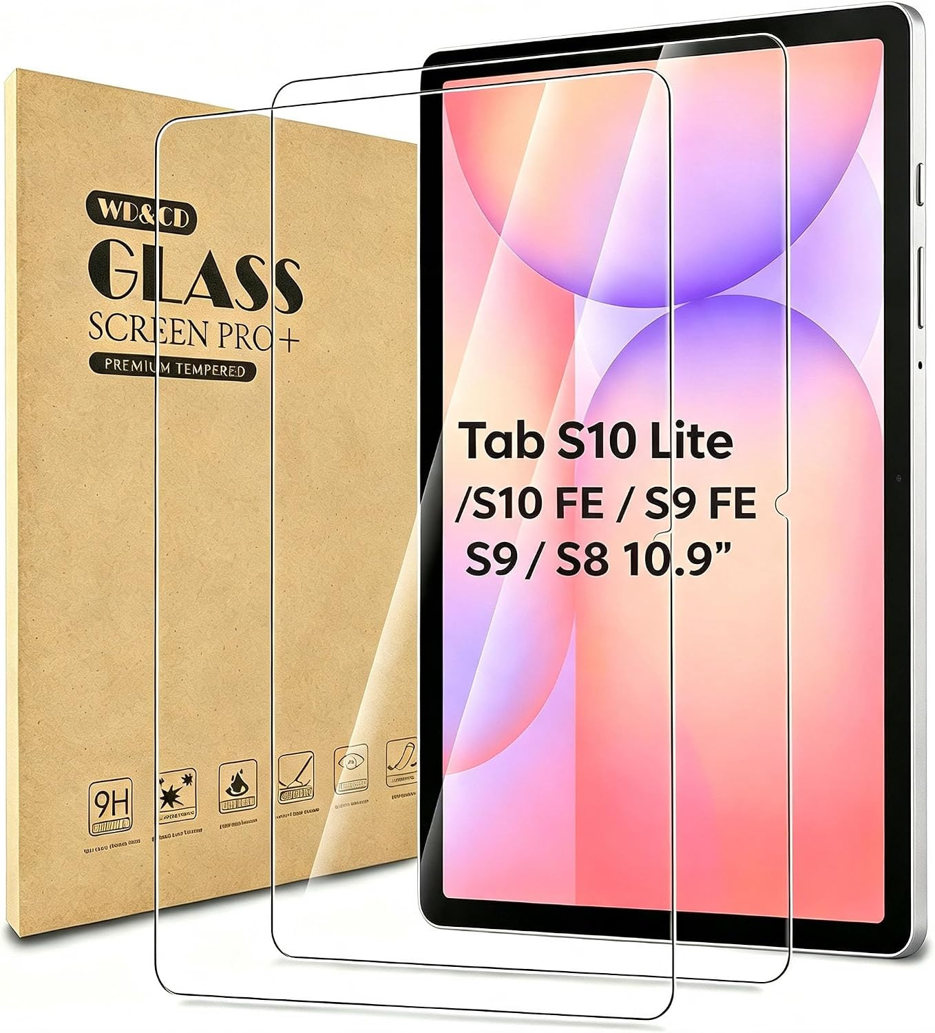 2 Pack Screen Protector Compatible with Galaxy Tab S10 Lite / S10 FE
