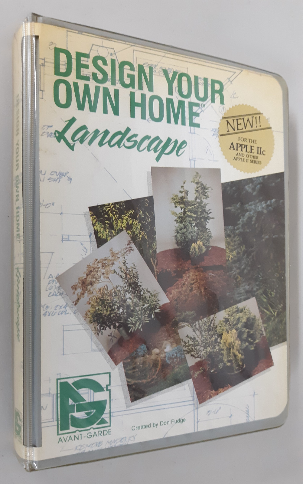 Design Your Own Home Landscape by Avant-Garde for Apple II+,IIe,IIc,IIgs 1984