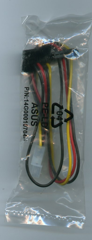 ASUS 14G00010704N SATA POWER CABLE 4 PIN TO SATA X2 Lot of 5